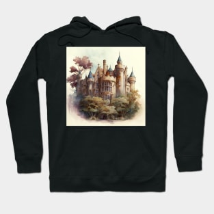 Watercolor Castle Hoodie